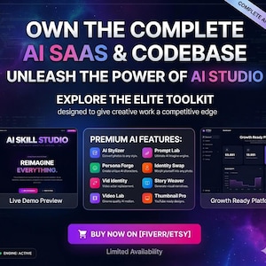 Plataforma SaaS de IA todo en uno definitiva: código fuente completo / motor de vídeo con IA, intercambio facial profesional, estudio creativo y suite de administración empresarial.