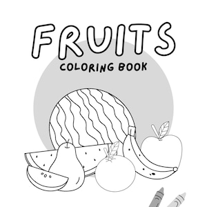 Früchte Malbuch zum Ausdrucken