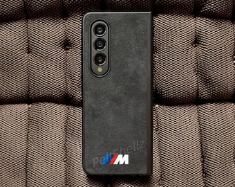 Customized Handmade Alcantara-Style Phone Case | Custom Car Enthusiast Sports Car Lover Gift for Samsung Galaxy Z Fold7, Galaxy Z Fold6