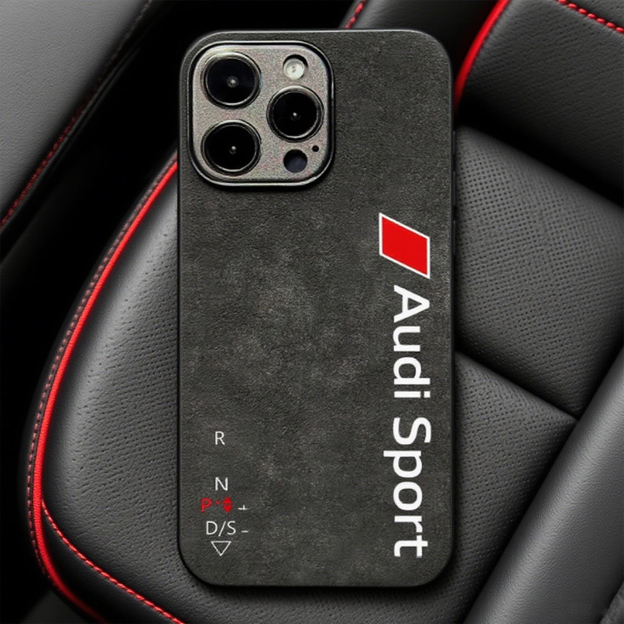 Custom Car Enthusiast Phone Case | Inspired Handmade Alcantara-Style Suede | Sports Car Lover Gift | Fits iPhone 16 PM/15/13 Mini/12/SE
