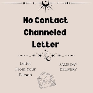 Carta canalizada de su persona sin contacto - Entrega el mismo día (PDF) - Conexión y guía espiritual