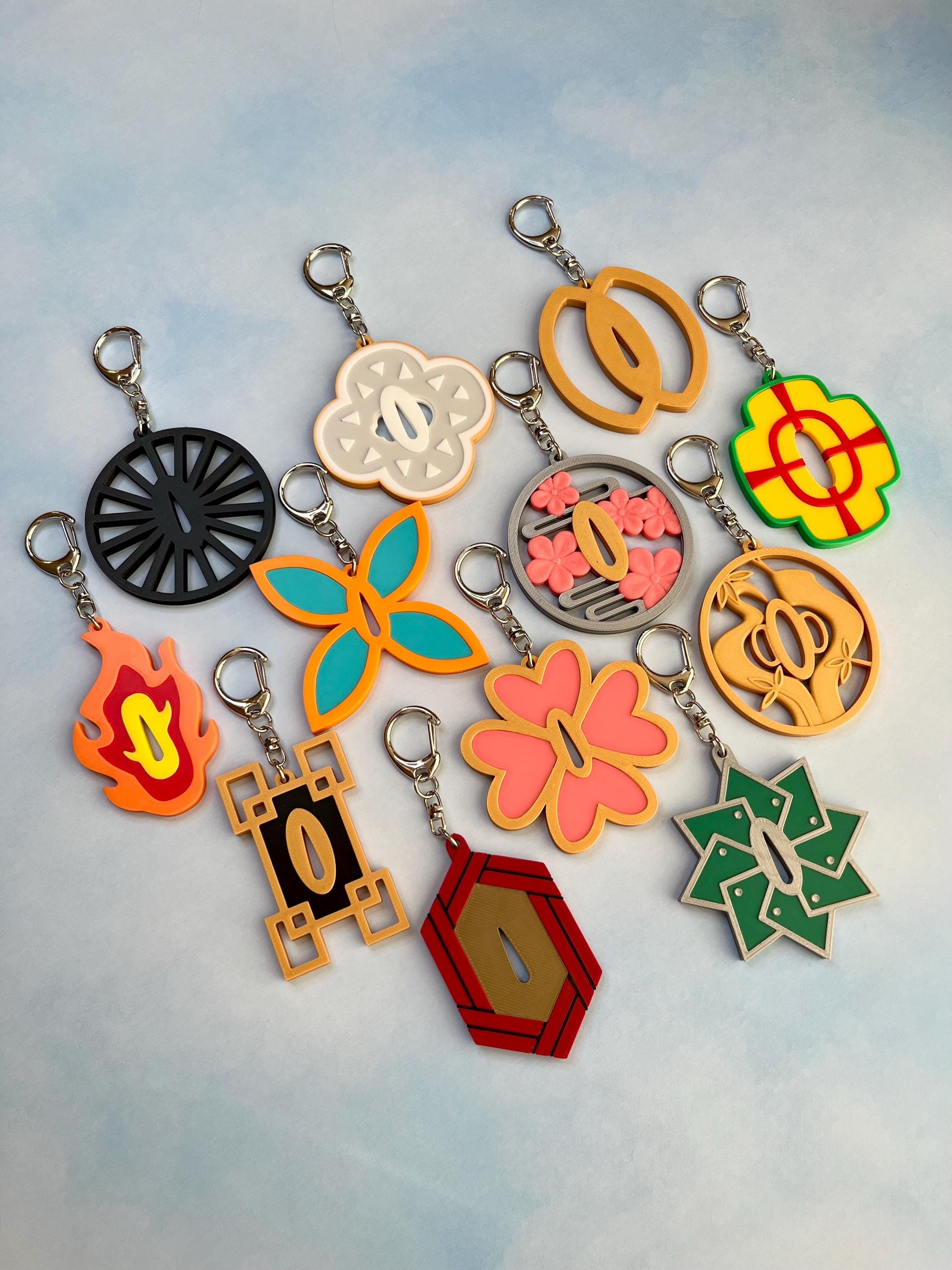 鬼滅の刃 鍔キーホルダー - Etsy 日本