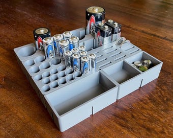 Modular Battery Drawer Organizer - Smalls