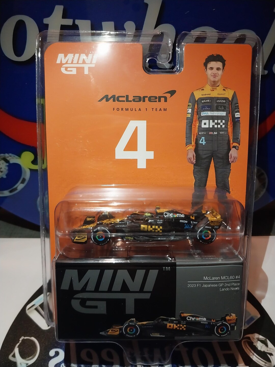 Mini GT 1:64 Scale Diecast Model of the Mclaren MCL60 #4 Car
