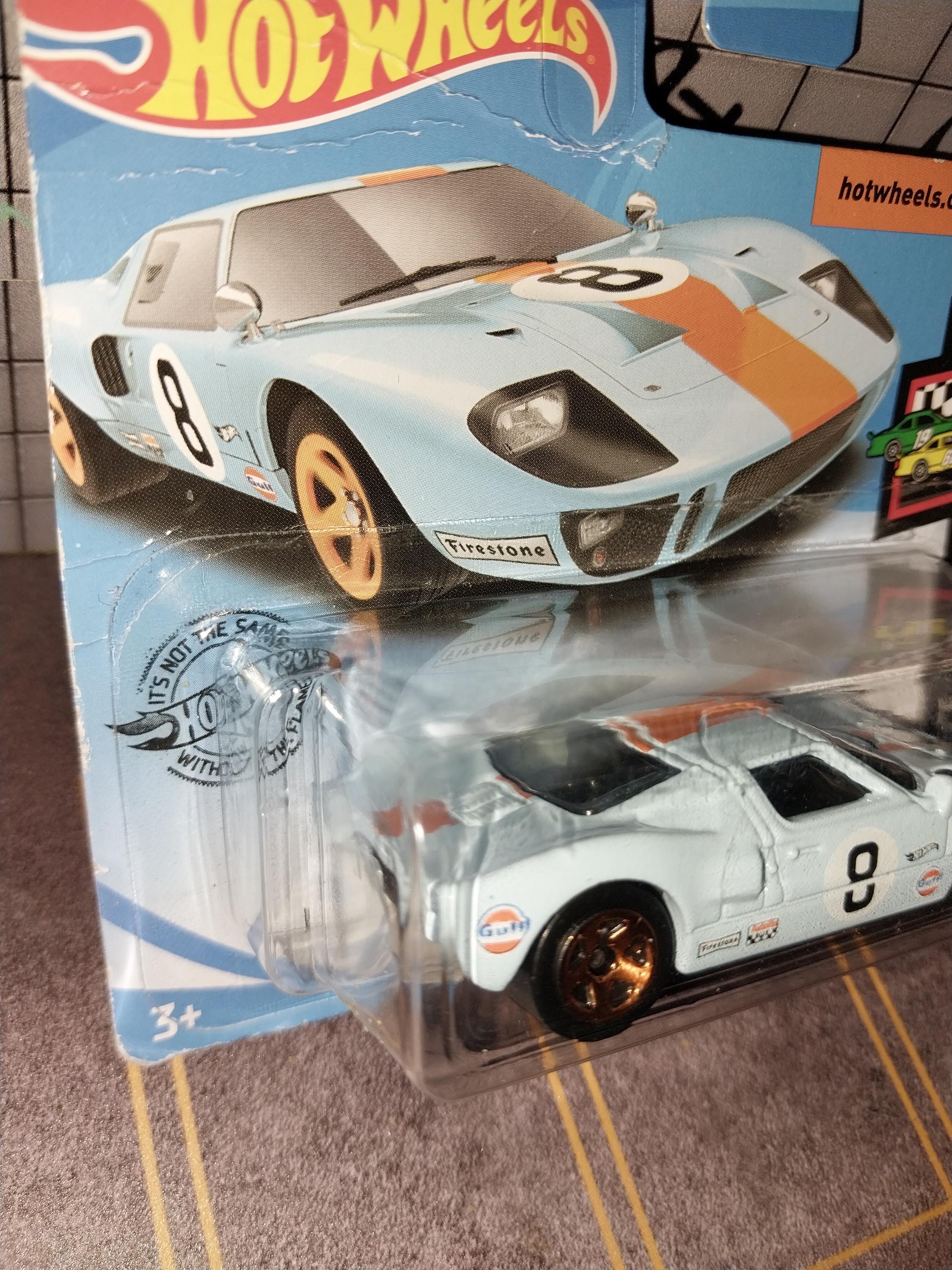 Hotwheels Gulf Ford Gt-40 From HW Race Day Series Short Card Rare