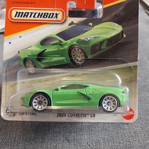 Matchbox Green 2020 Corvette C8: Rare Diecast Model Car