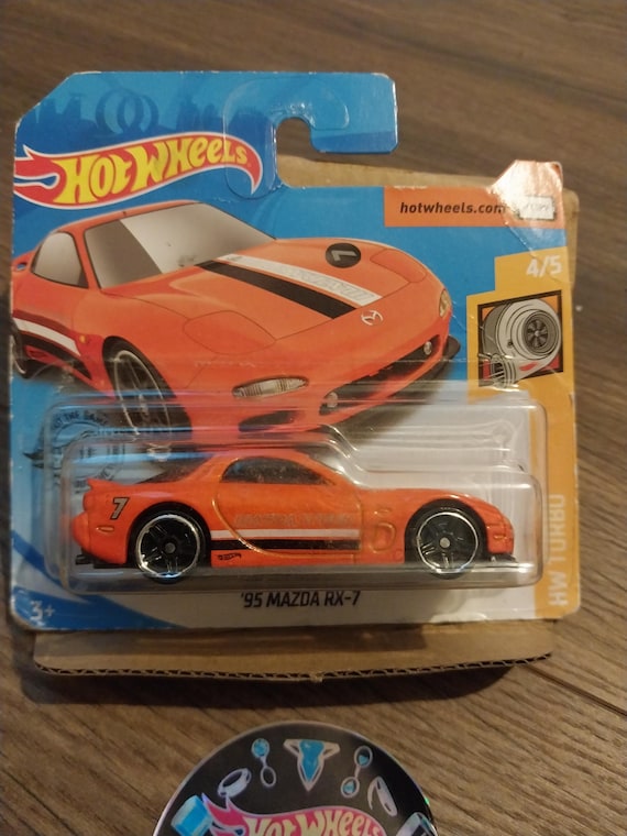 Hotwheels '95 Mazda RX-7: HW Turbo Orange Short Card - Etsy Australia