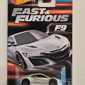 Hot Wheels Fast & Furious 17 Acura NSX 9/10 selten in schönem Zustand lange Karte schönes Geschenk für Groß und Klein
