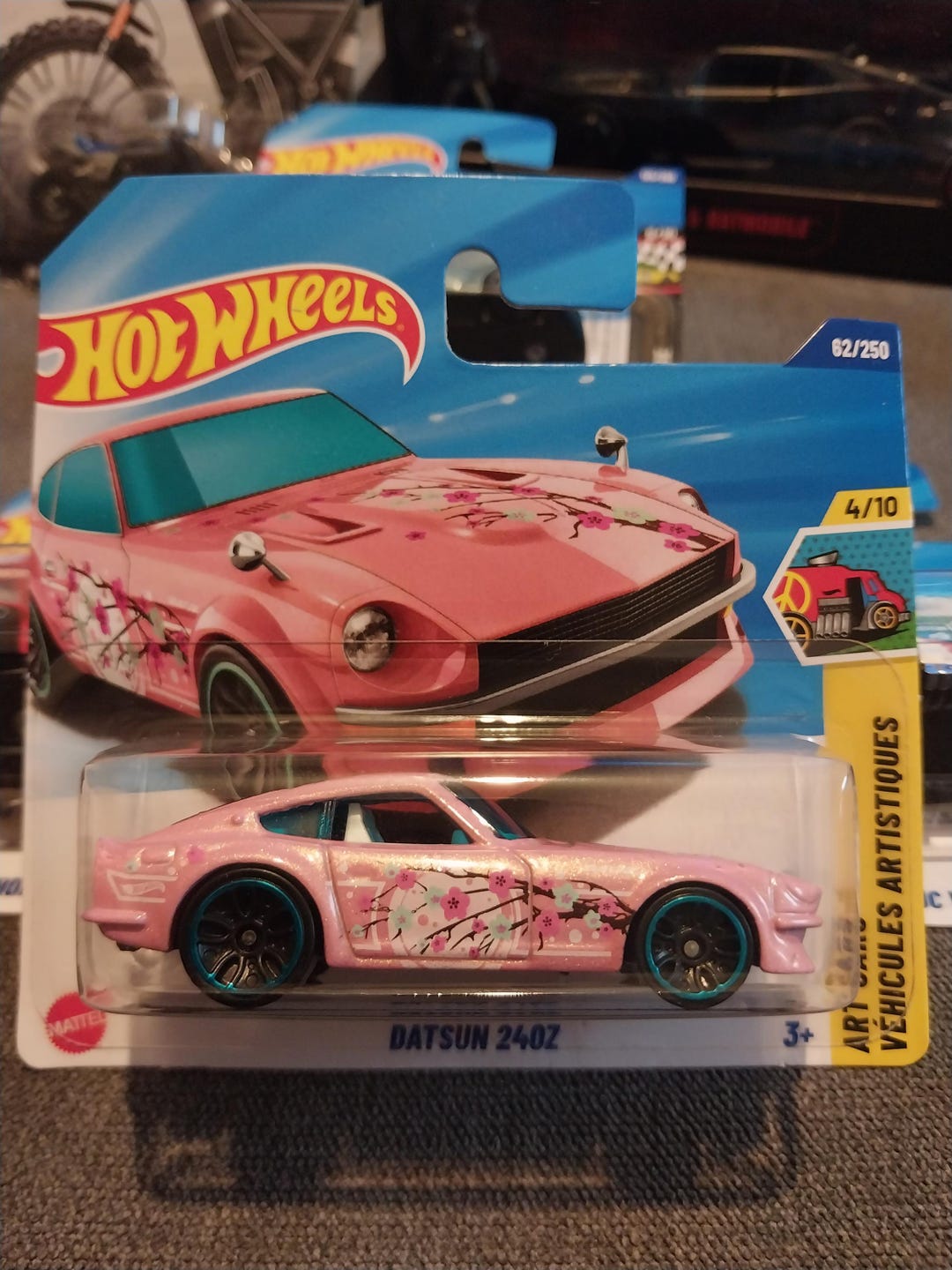 Hot Wheels Pink Datsun 240Z Art Car: Rare Short Card Diecast - Etsy
