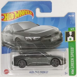 Hotwheels Audi RS E-TRON GT short card Rare to find in beautiful condition long card lovely gift for all ages