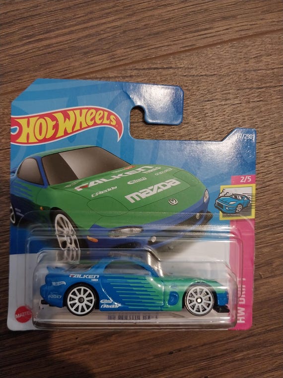 ホットウィール95マツダRX-7ブルーファルコンドリフトカーHW