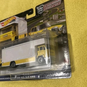 Hotwheels Premium Team Transport Mercedes Benz Edition rare to find in beautiful condition long card lovely gift for all ages