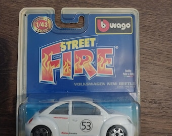 burago street fire Volkswagen New beetle vintage and rare quality made in italy