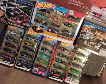 Hot Wheels 10-pack Set and Five Different Themed Hot Wheels 5-pack