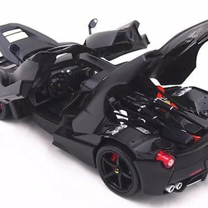 Burago Signature 1/18 Scale Diecast - 18-16901R Ferrari LaFerrari Supercar schwarz schönes Sammlerstück atemberaubendes Geschenk für alle Altersgruppen
