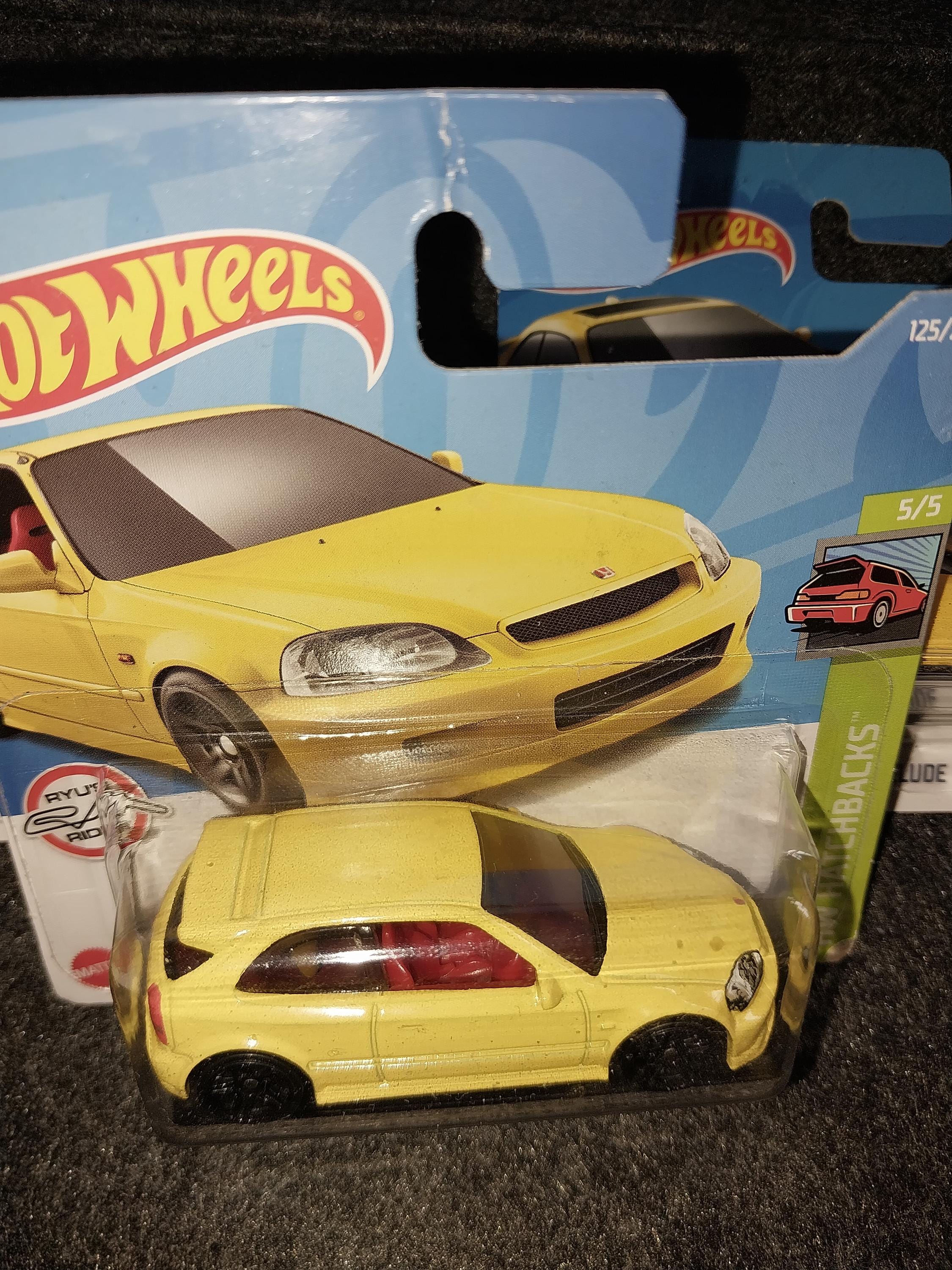 ホットウィール 1999 ホンダ シビック タイプR [EK9] イエロー ダイ