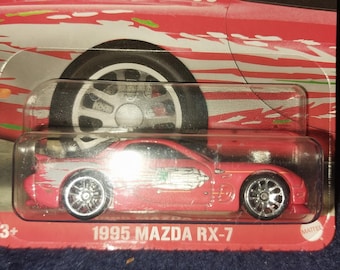 Hot Wheels Fast & Furious Dom's 1995 Mazda RX-7 Silver Series Rare