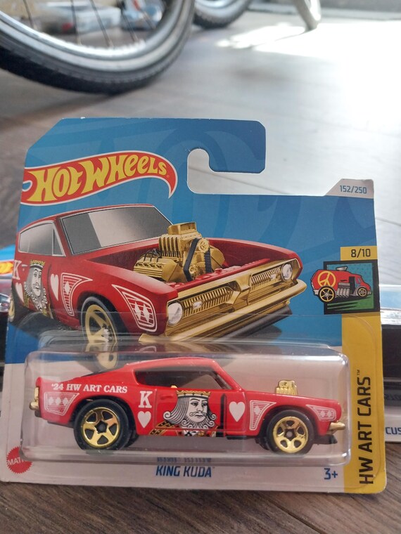 Hotwheels HW Art Cars Red King Cuda Diecast Car - Etsy