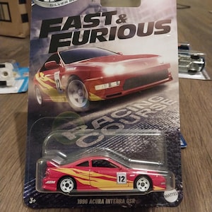 Hotwheels Silver Series Rápido y Furioso 1996 Acura Integra GSR Raro de encontrar en hermosas condiciones Tarjeta larga Hermoso regalo para todas las edades