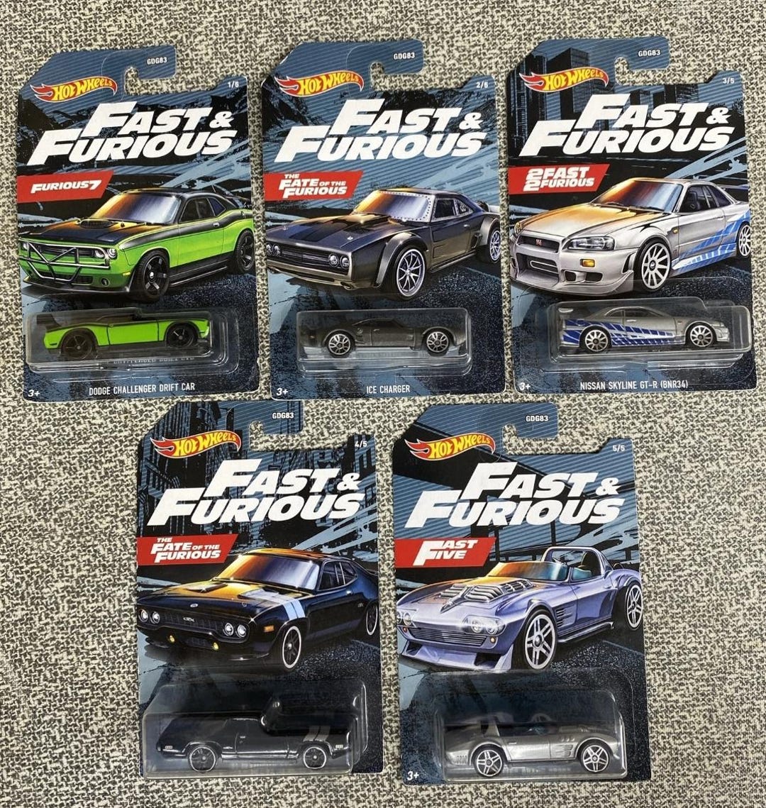 Hotwheels Fast and Furious Full Set 2019 Release so SO Rare Die