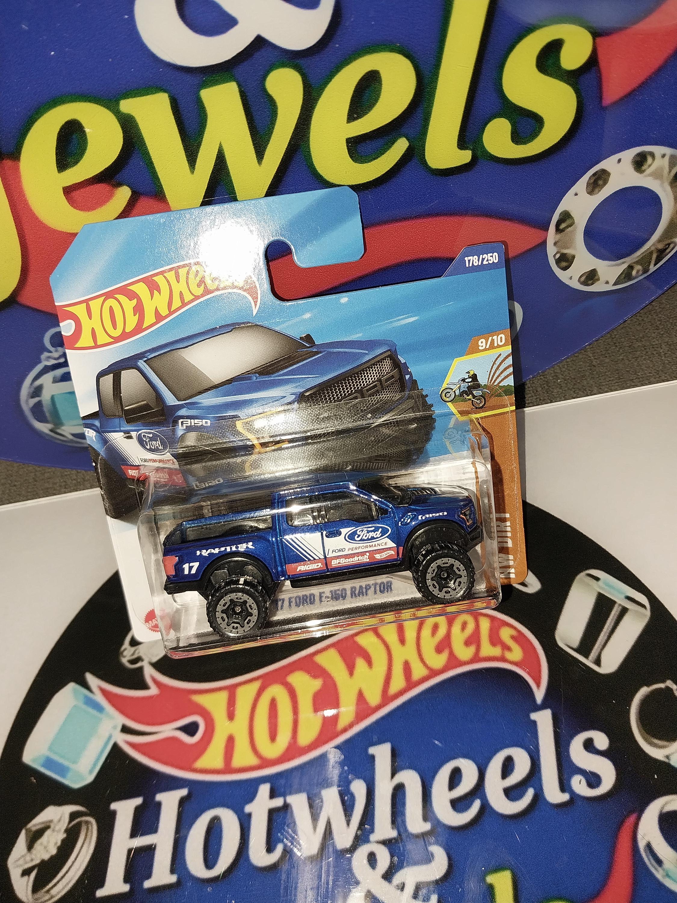 Hotwheels 17 Ford F-150 Raptor HW Dirt Sub Series Short Card Rare