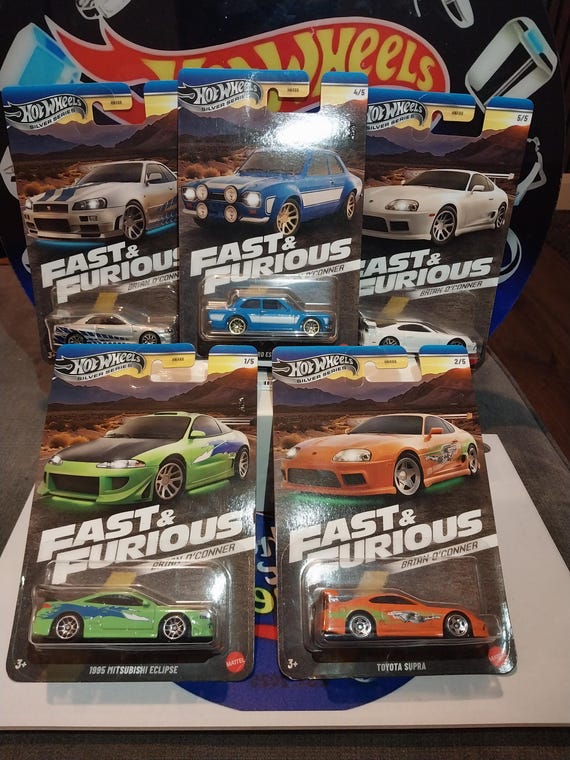 Hot Wheels Fast & Furious Silver Series Die-cast Cars. This