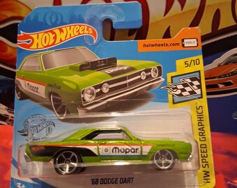 Hotwheels 68 Dodge Dart Mopar HW Speed Graphics Short Card Series