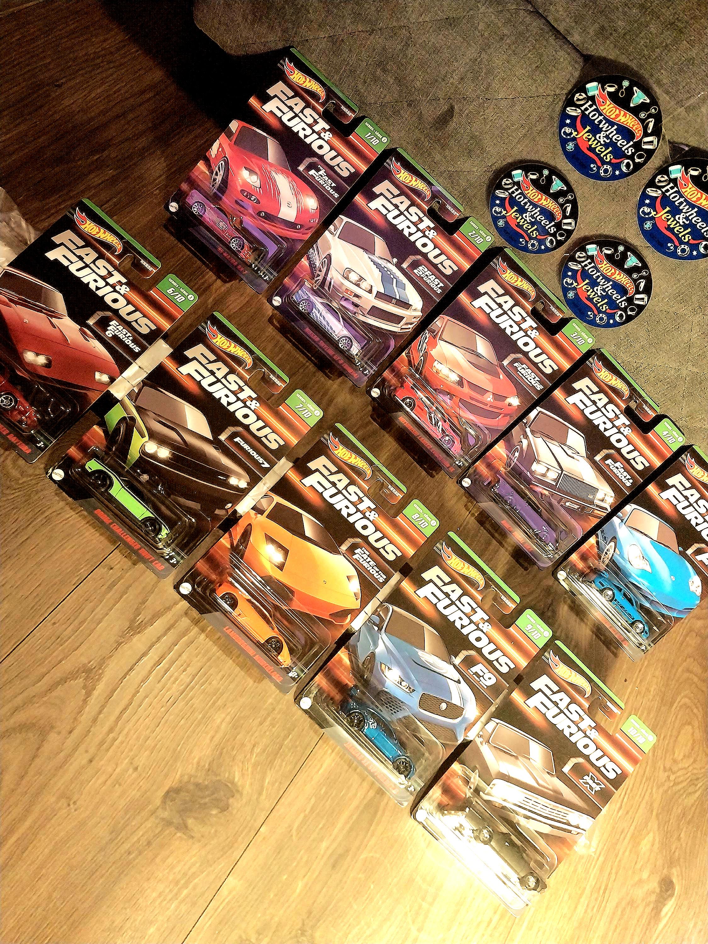 Hot Wheels Full Set of 10 Hot Wheels Fast & Furious Basic Series
