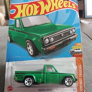 Hot Wheels Mazda Repu Truck: 2021 HW Hot Trucks, Rare Green Diecast