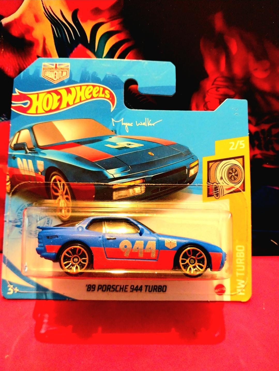 Hotwheels 89 Porsche 944 Turbo Magnus Walker Edition Short Card HW