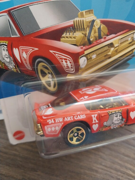 Hotwheels HW Art Cars Red King Cuda Diecast Car - Etsy
