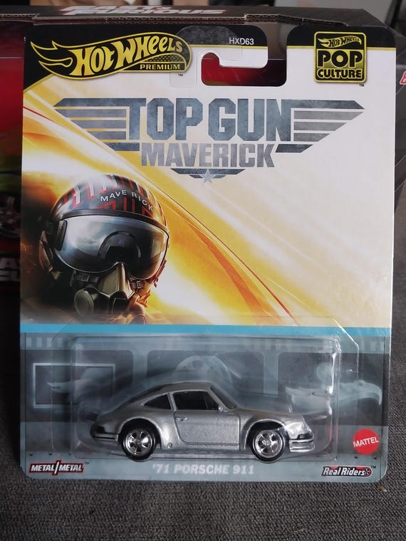 Hotwheels Premium Pop Culture Top Gun Maverick Silver 71 Porsche