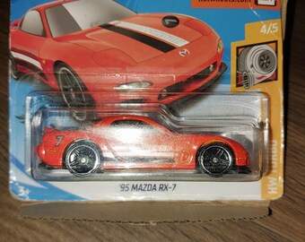 ホットウィール '95 マツダ RX-7: HW ターボオレンジ ショートカード