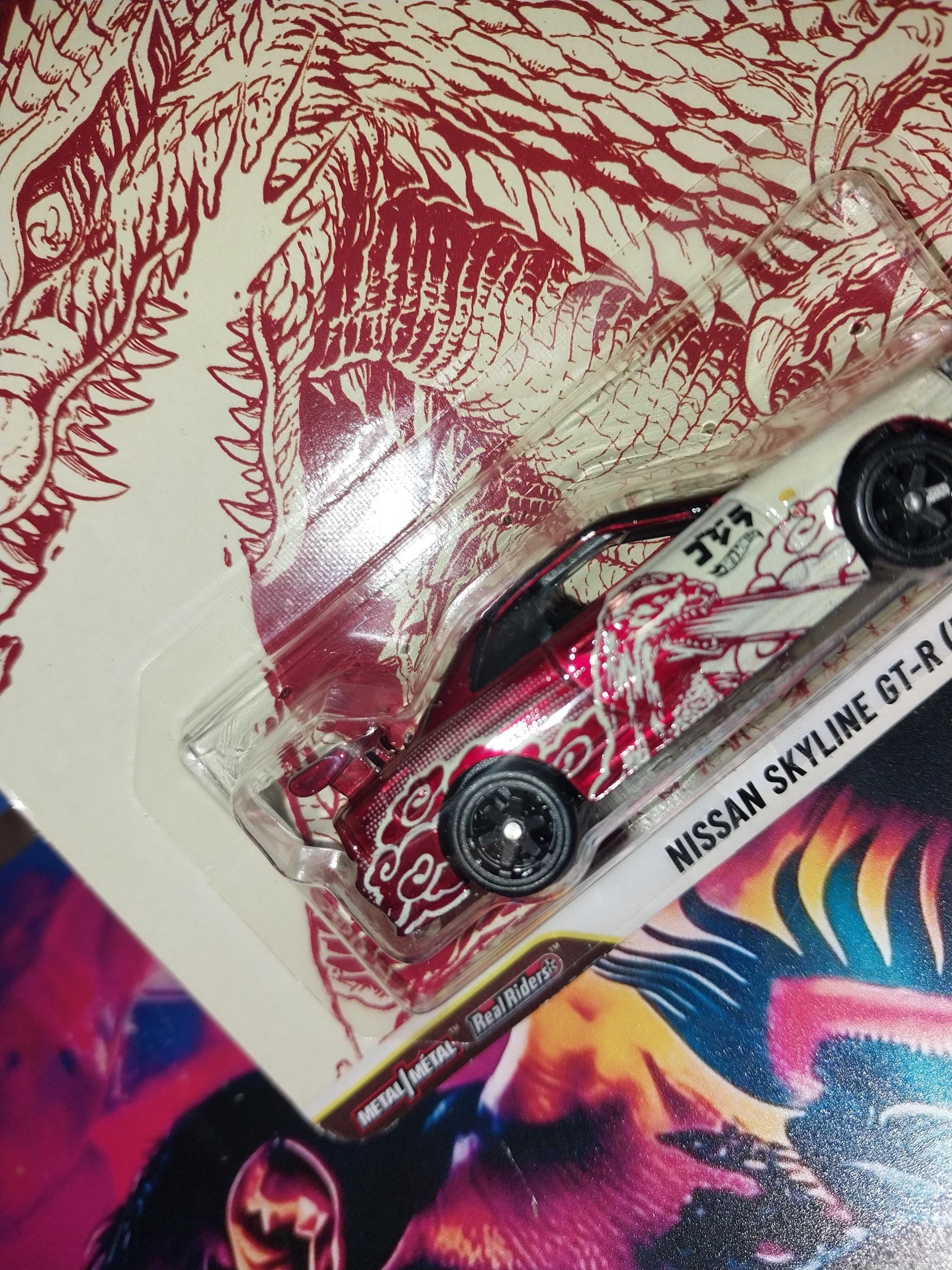 Hotwheels Premium Pop Culture Nissan Skyline GT-R (BNR34) Godzilla