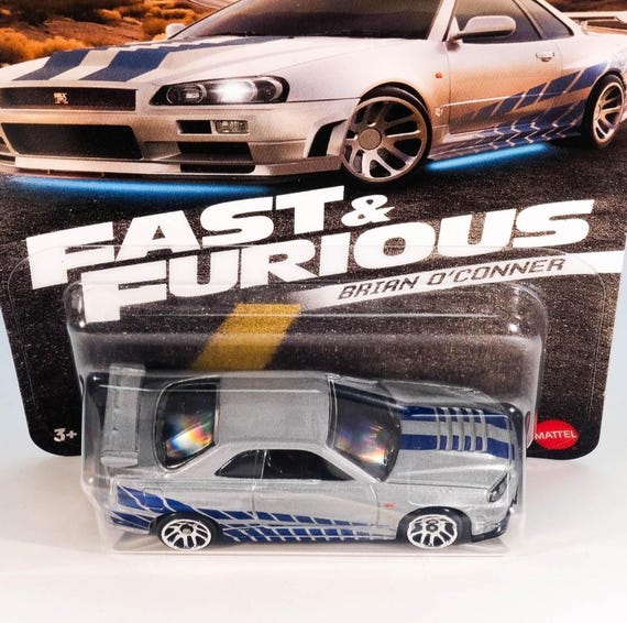 Hot Wheels Fast & Furious Brian O'conner Nissan Skyline GTR BNR34