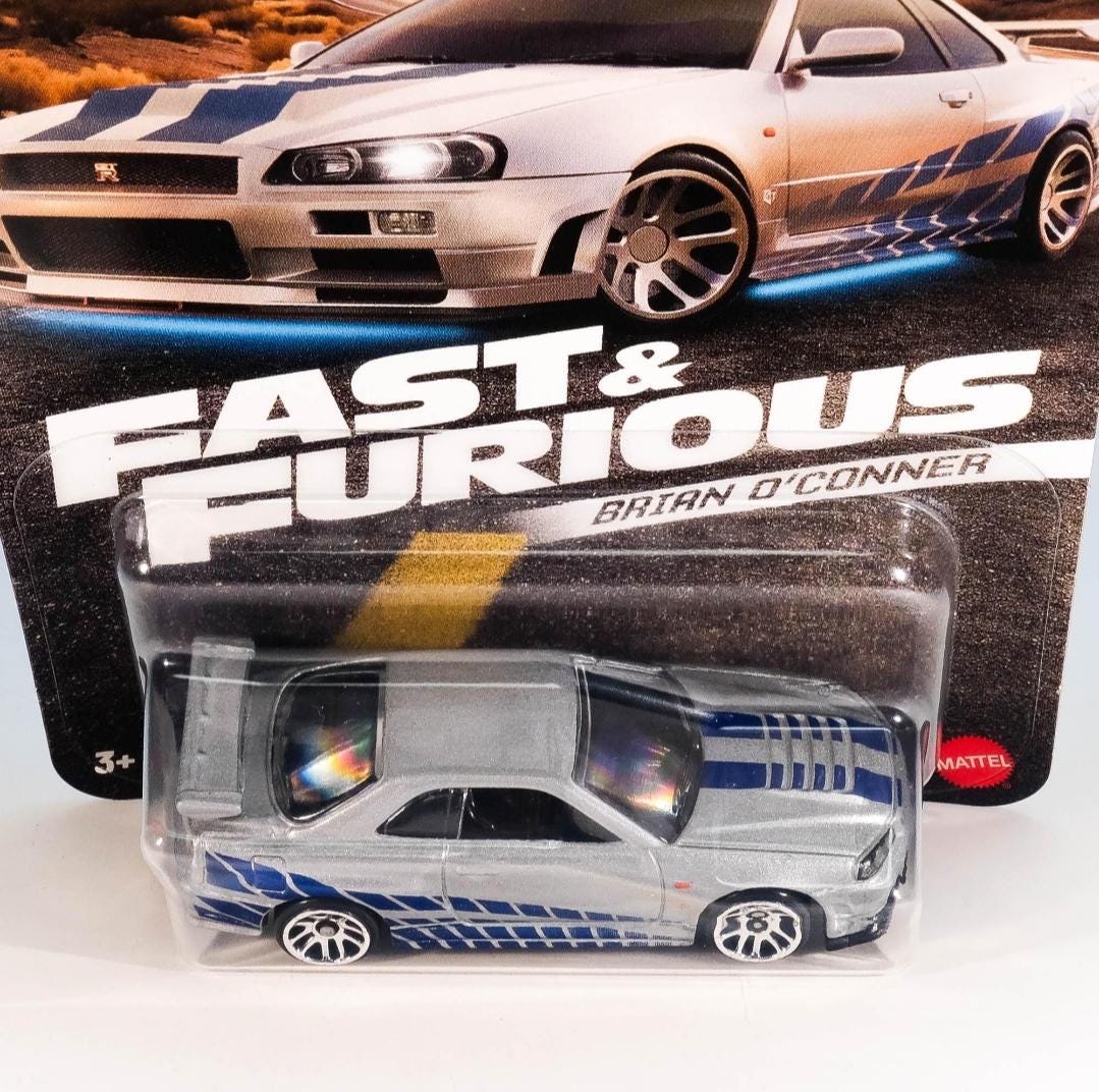 Hot Wheels Fast & Furious Brian O'conner Nissan Skyline GTR BNR34