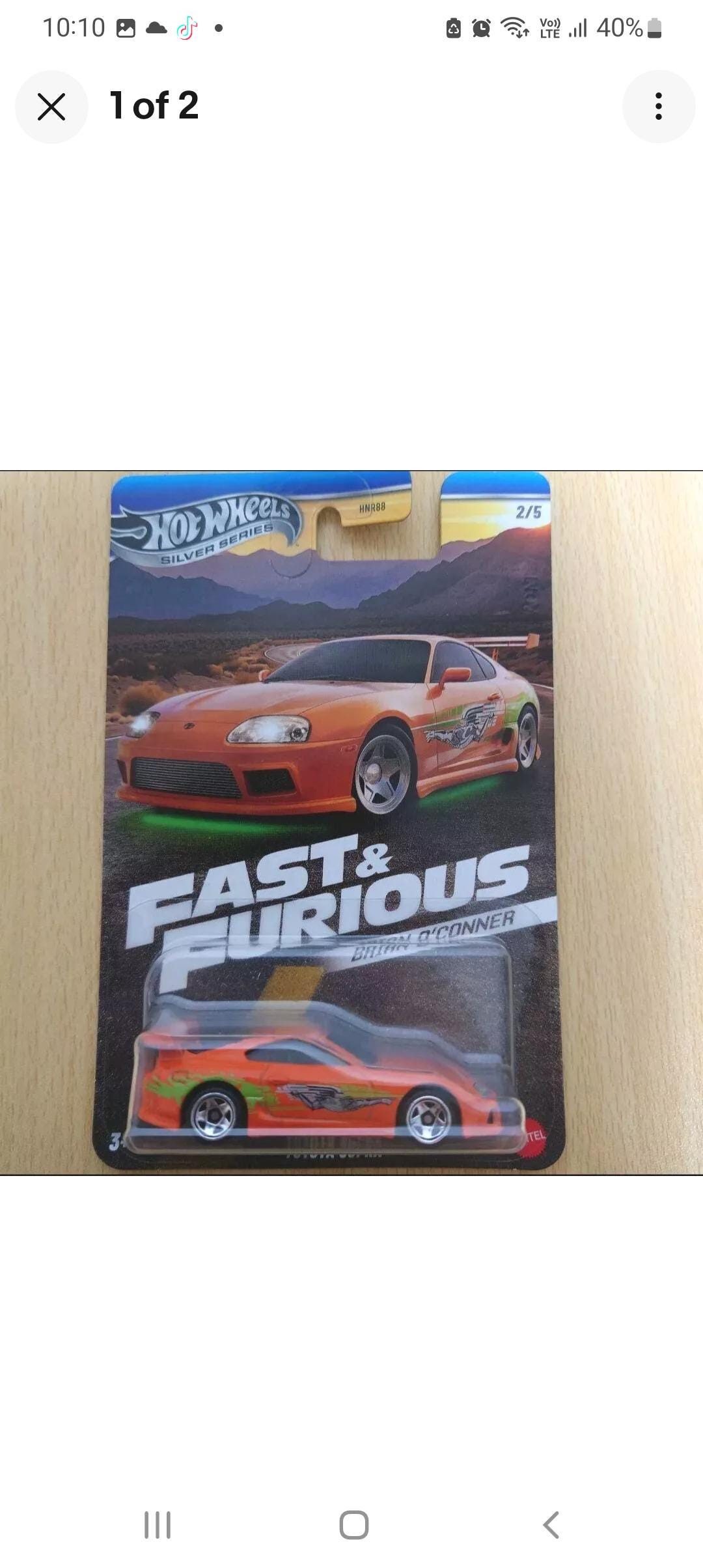 2024 Hot Wheels Silver Series Fast & Furious Toyota Supra - Brian O'Conner A109 | UK