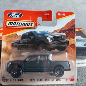 Matchbox Black Ford F-150 Lightning: 2023 Diecast Model Car