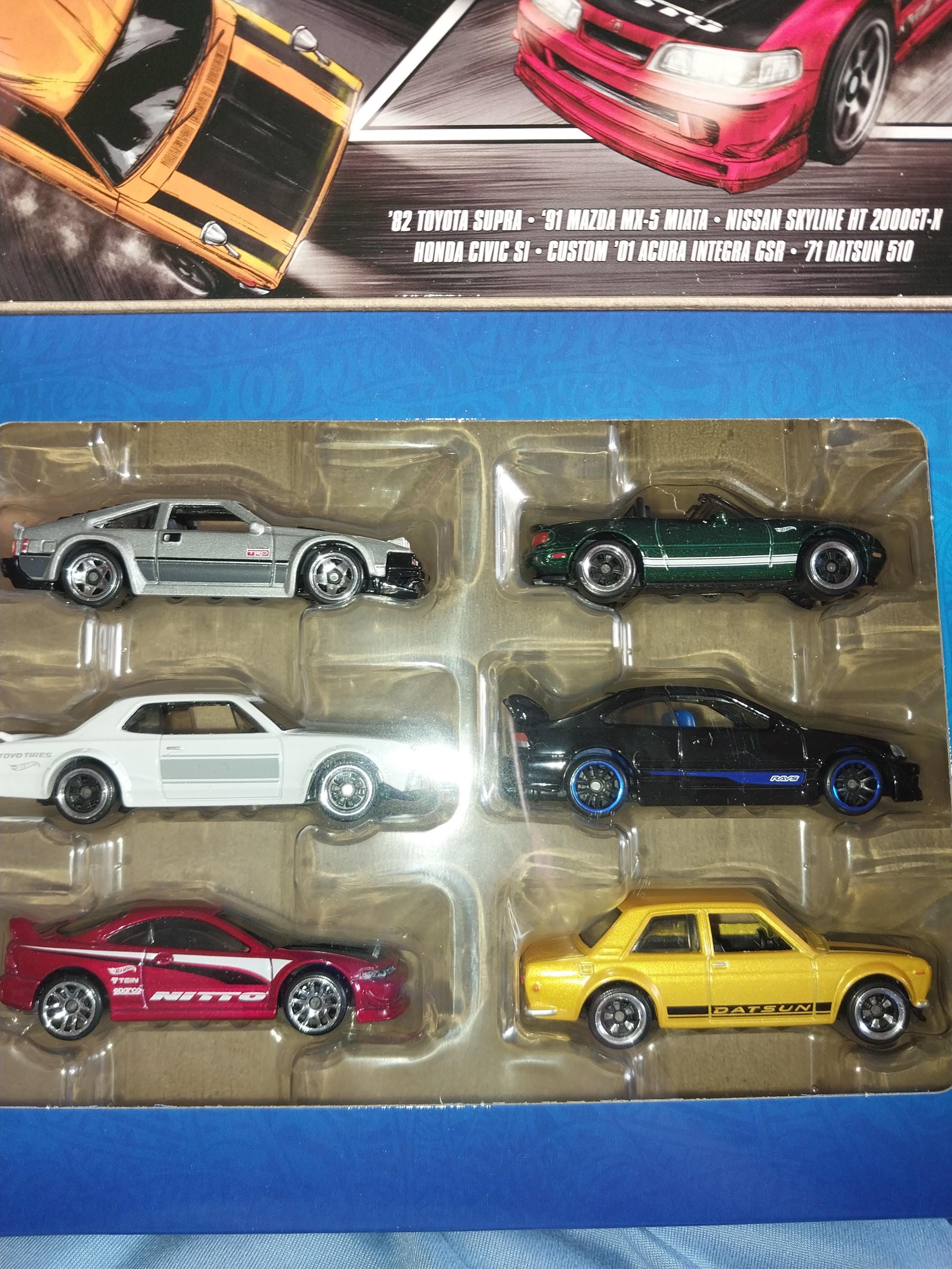 Hot Wheels Street of Japan Multipack: Supra, Civic, Skyline, Miata