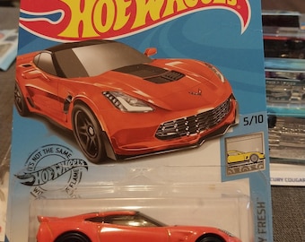 ホットウィール コルベット C7 Z06：オレンジ ダイキャスト アメリカン