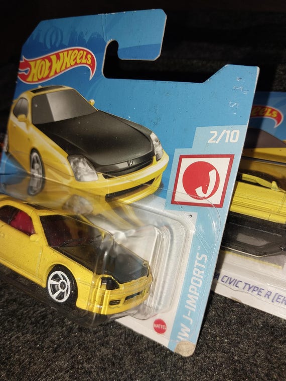 ホットウィール '98 ホンダ プレリュード：イエロー J-Imports ダイ