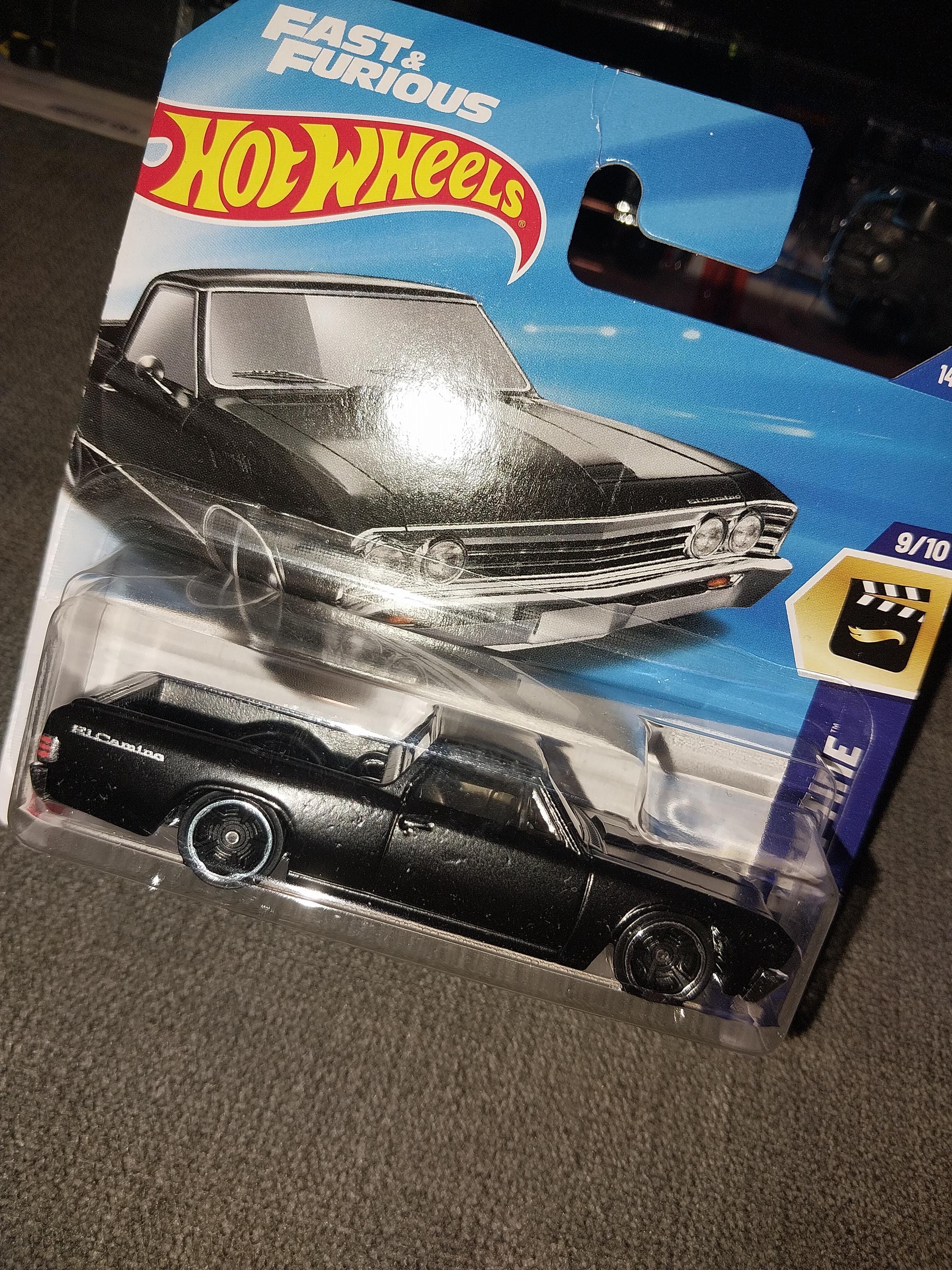 Hot Wheels Fast & Furious Chevy El Camino Rare Short Card Diecast
