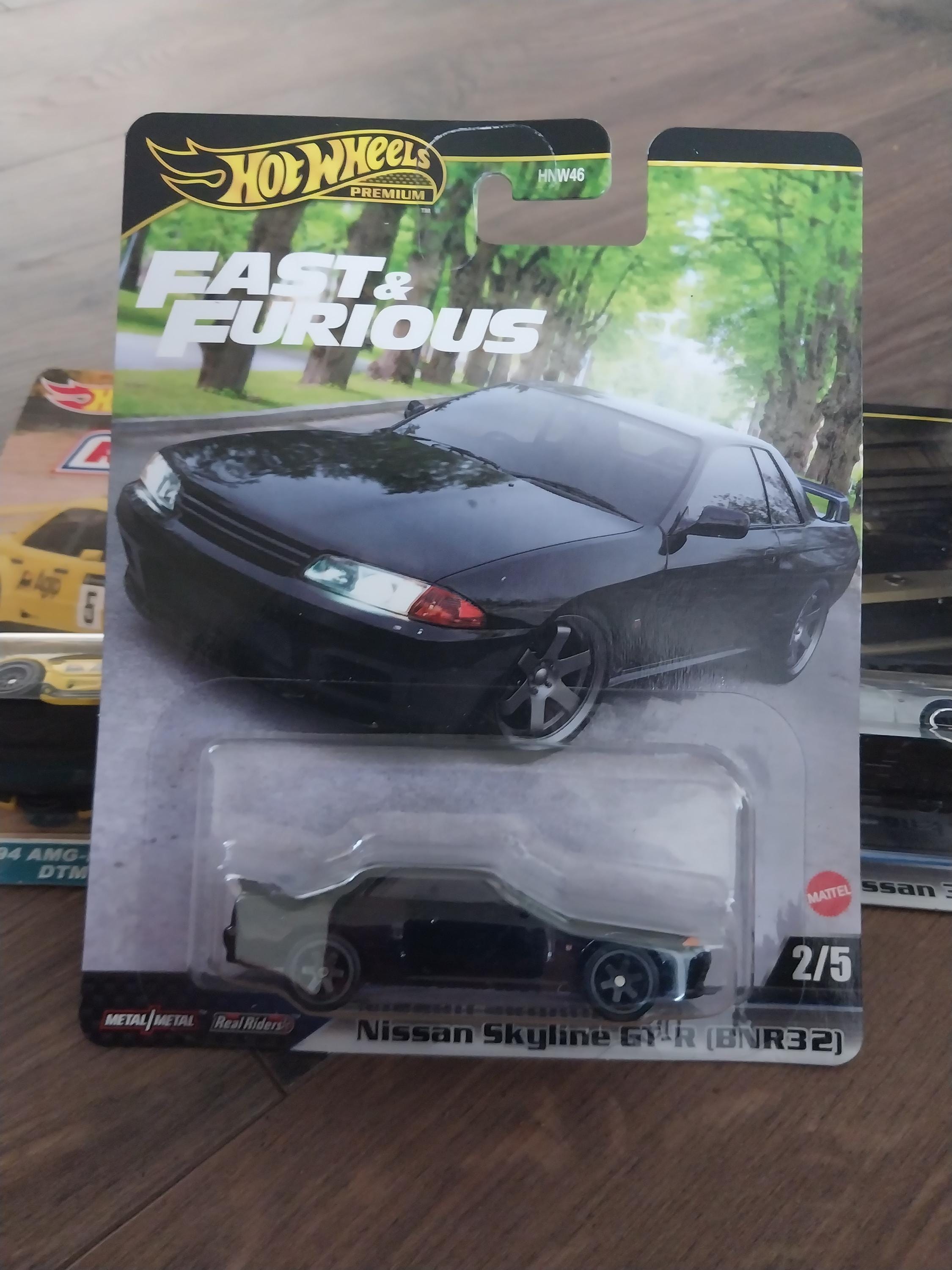 Hotwheels Premium Fast and Furious Black Nissan Skyline GTR BNR32