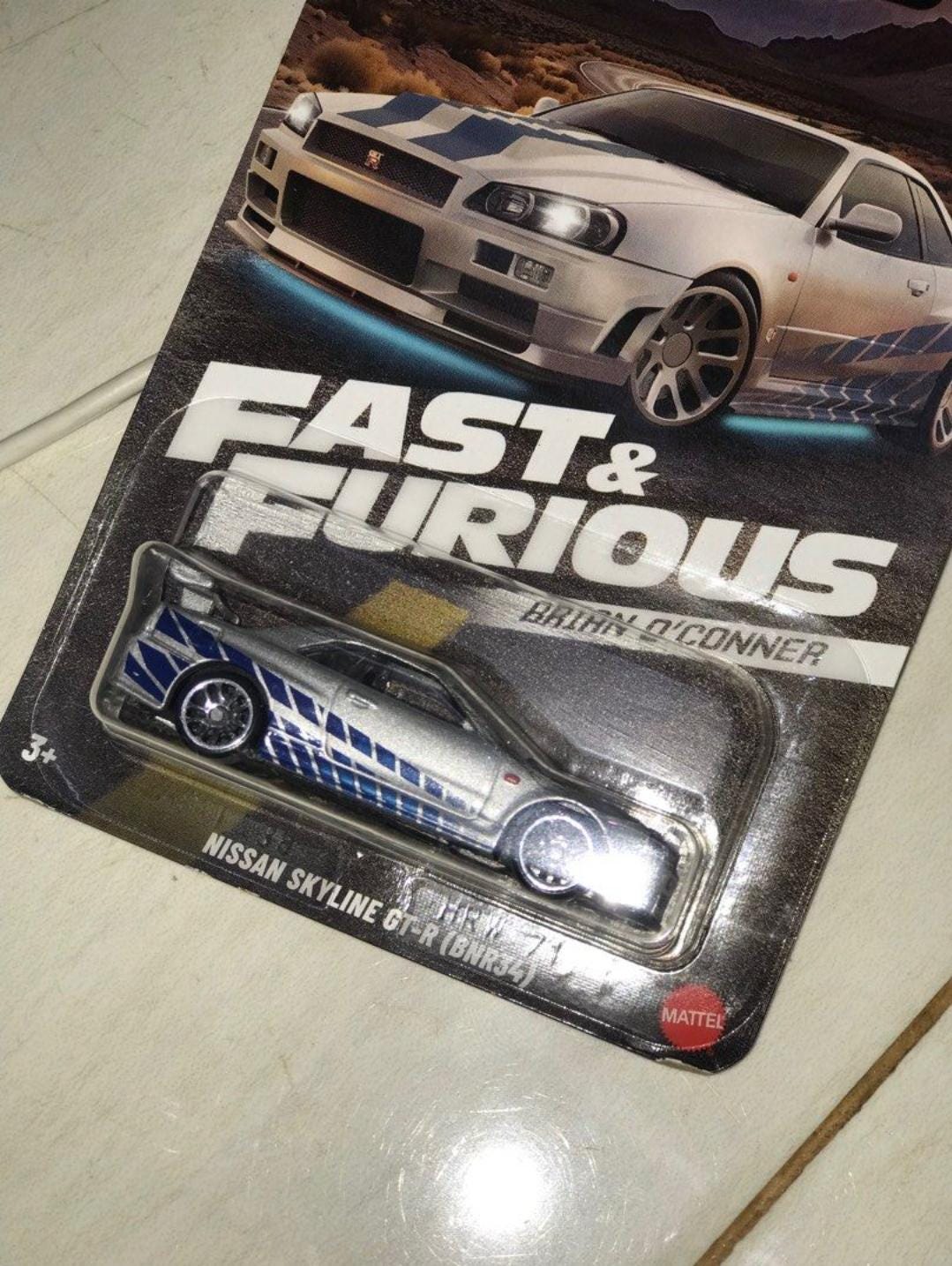 Hot Wheels Fast & Furious Brian O'Conner Nissan Skyline GTR BNR34