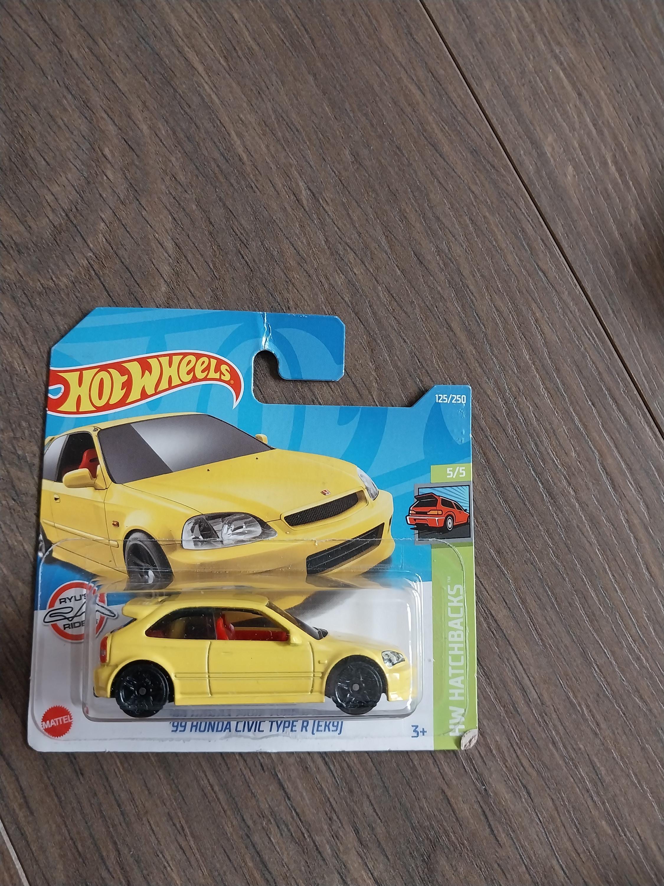 Hotwheels 1999 Honda Civic Type R [EK9] Yellow Diecast Car - Etsy