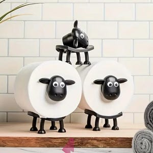 cute sheep toilet roll holder