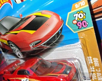 Hotwheels Red 95 Mazda RX-7 Drift Short Card 70s V 90s Series Rare