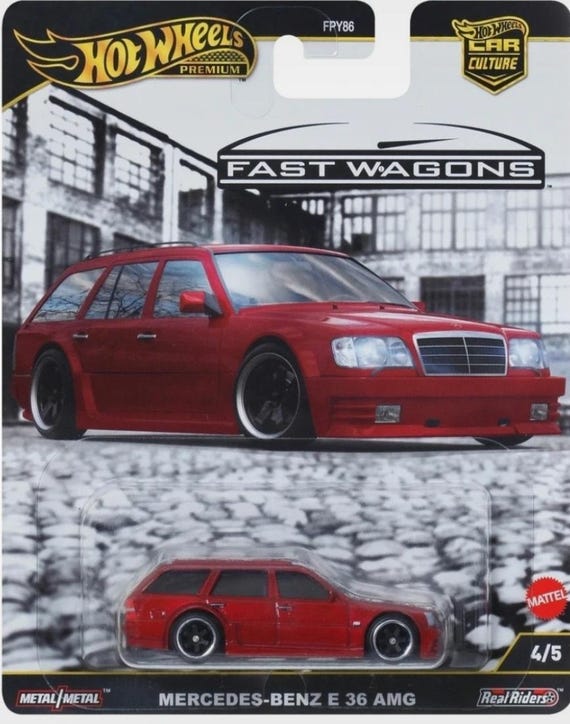 Hotwheels Premium Car Culture Fast Wagens Mercedes Benz E36 AMG