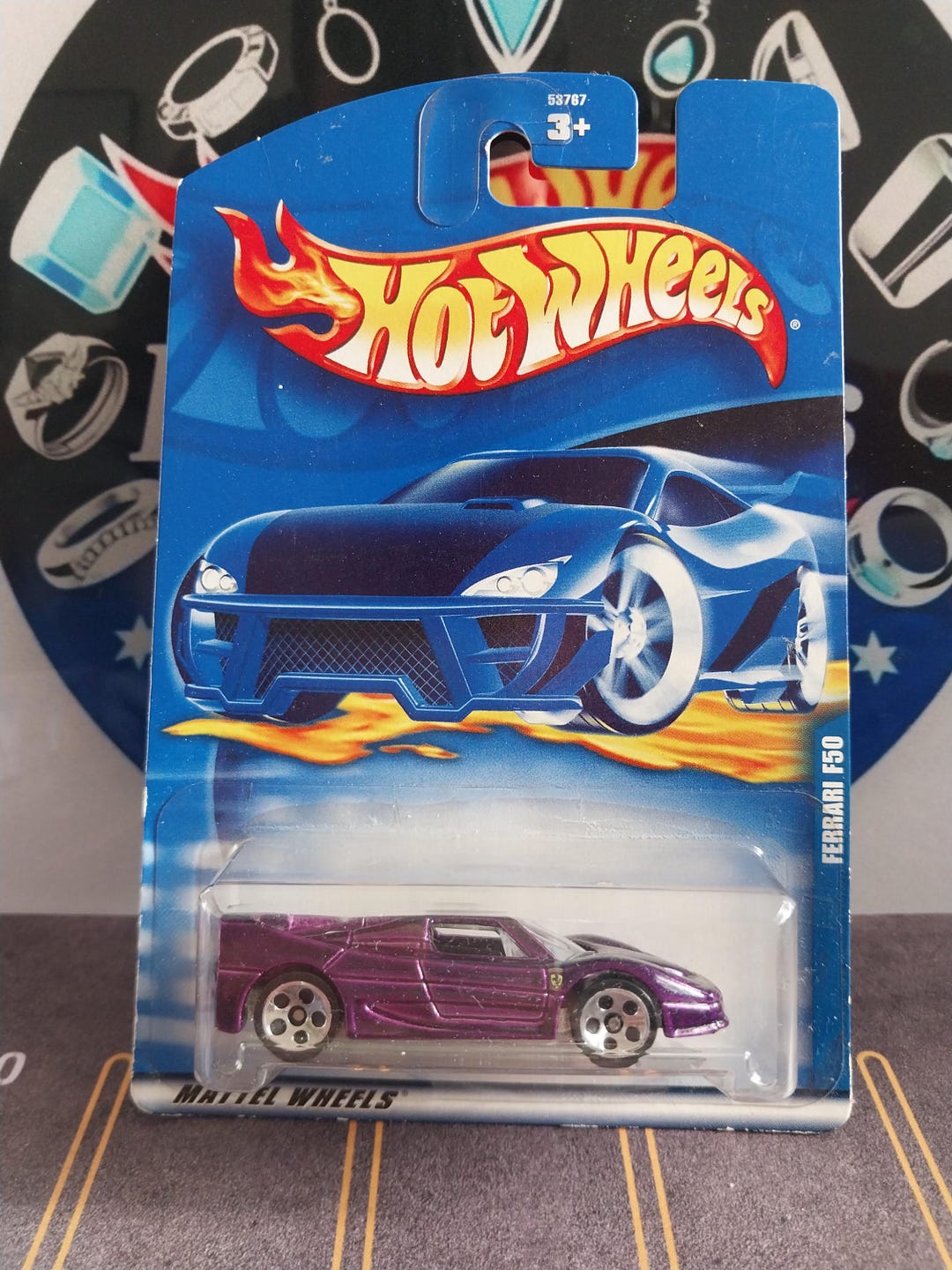 Hot Wheels Ferrari F50 in Metalflake Purple, Originally Released