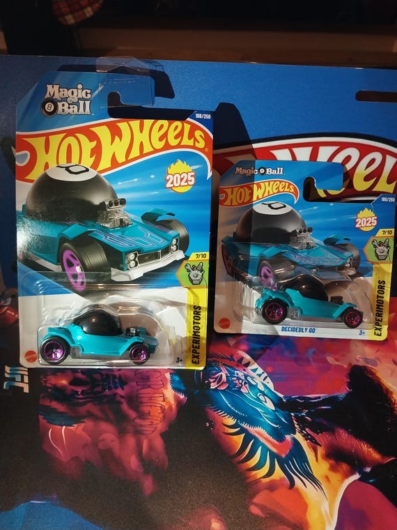 Hotwheels Magic 8 Ball Decidedly Go Car From Experimotors Sub Series Long  and Short Card Rare Die-cast Mainline Collectable Toy Model Car. - Etsy